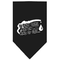 Pet and Dog Bandana Screen Printed, "If Only Cars Ran On My Kind Of Gas"
