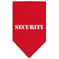 Pet and Dog Bandana Screen Printed, "Security"