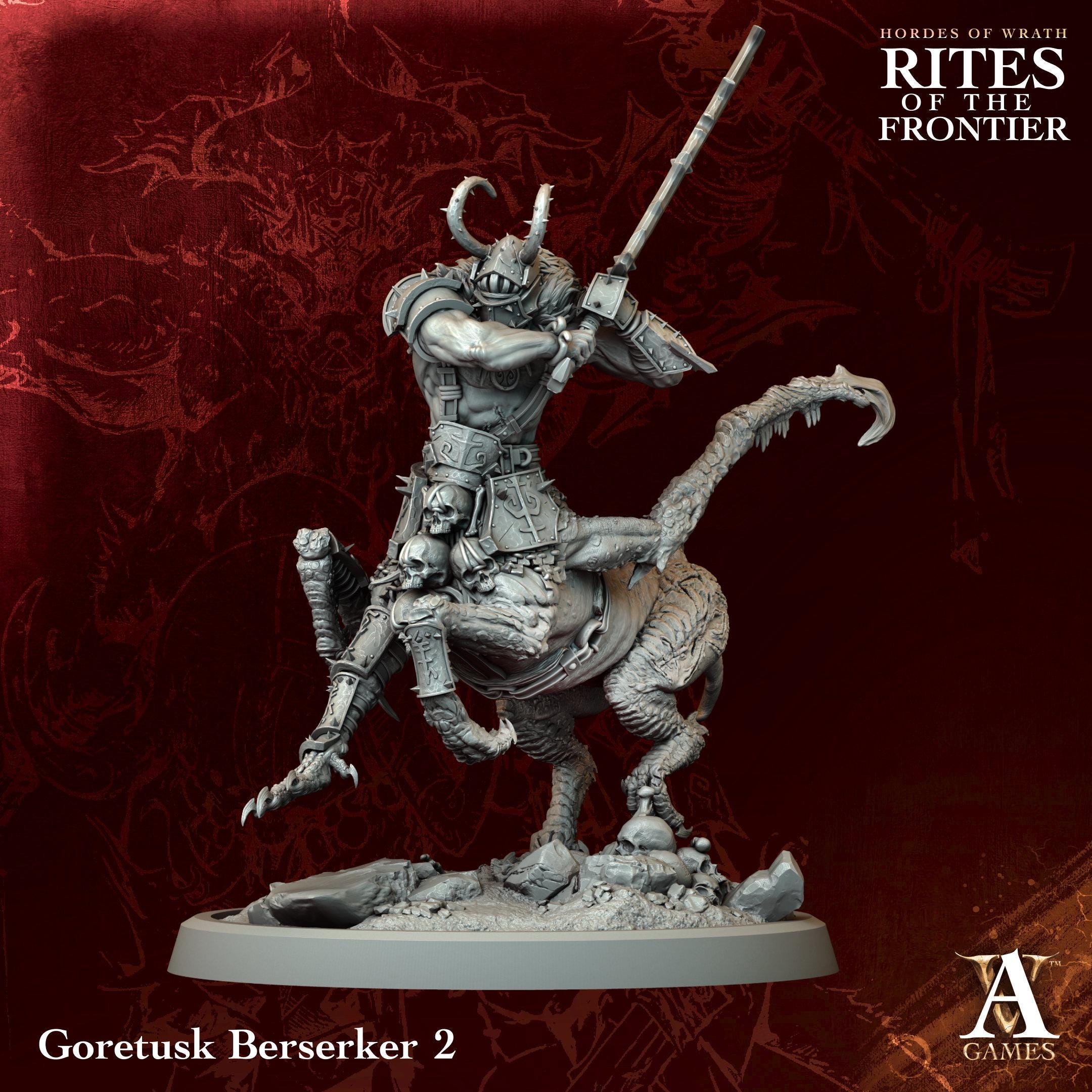 3D Printed Goretusk Berserkers by Archvillain Games