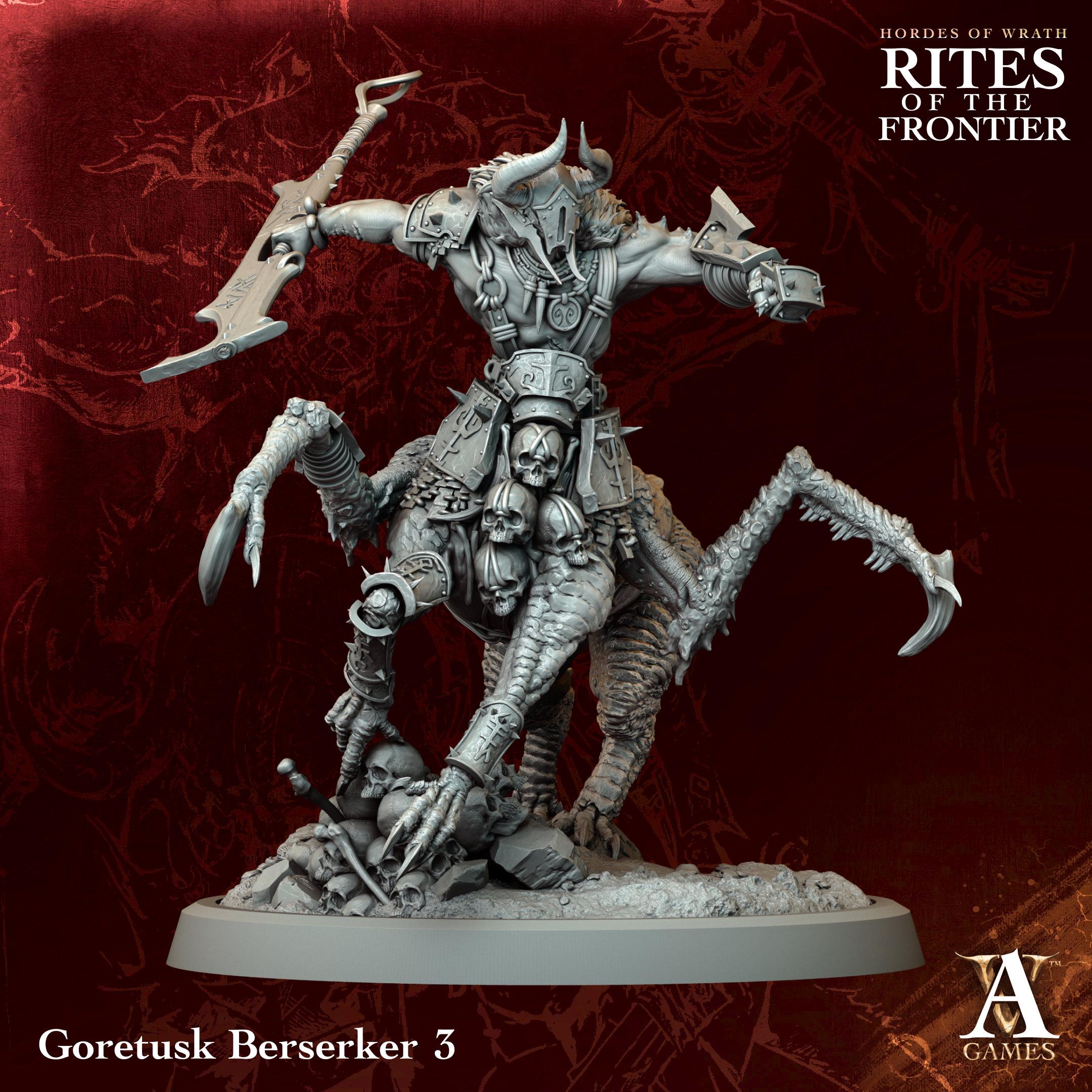 3D Printed Goretusk Berserkers by Archvillain Games