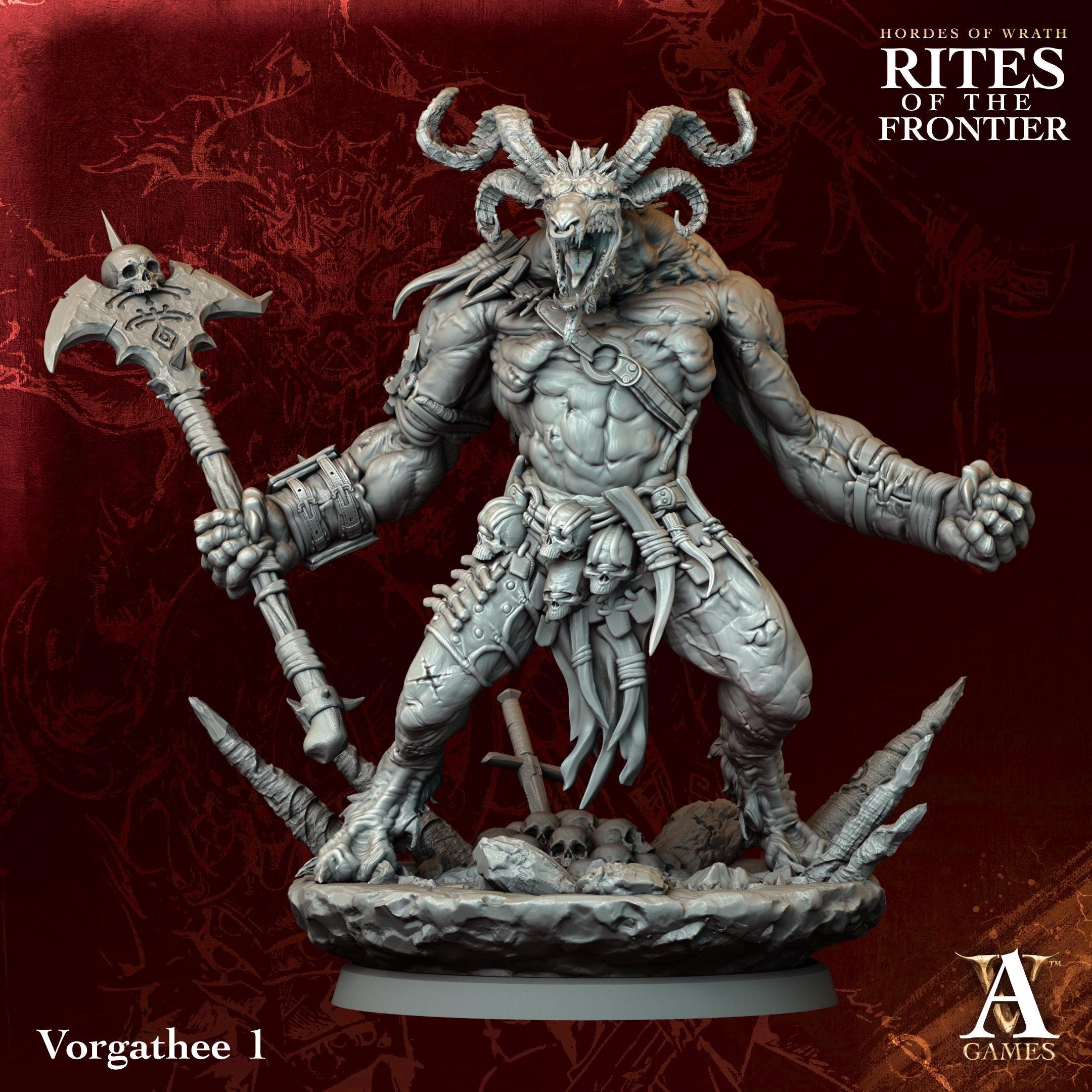 3D Printed Vorgathees by Archvillain Games