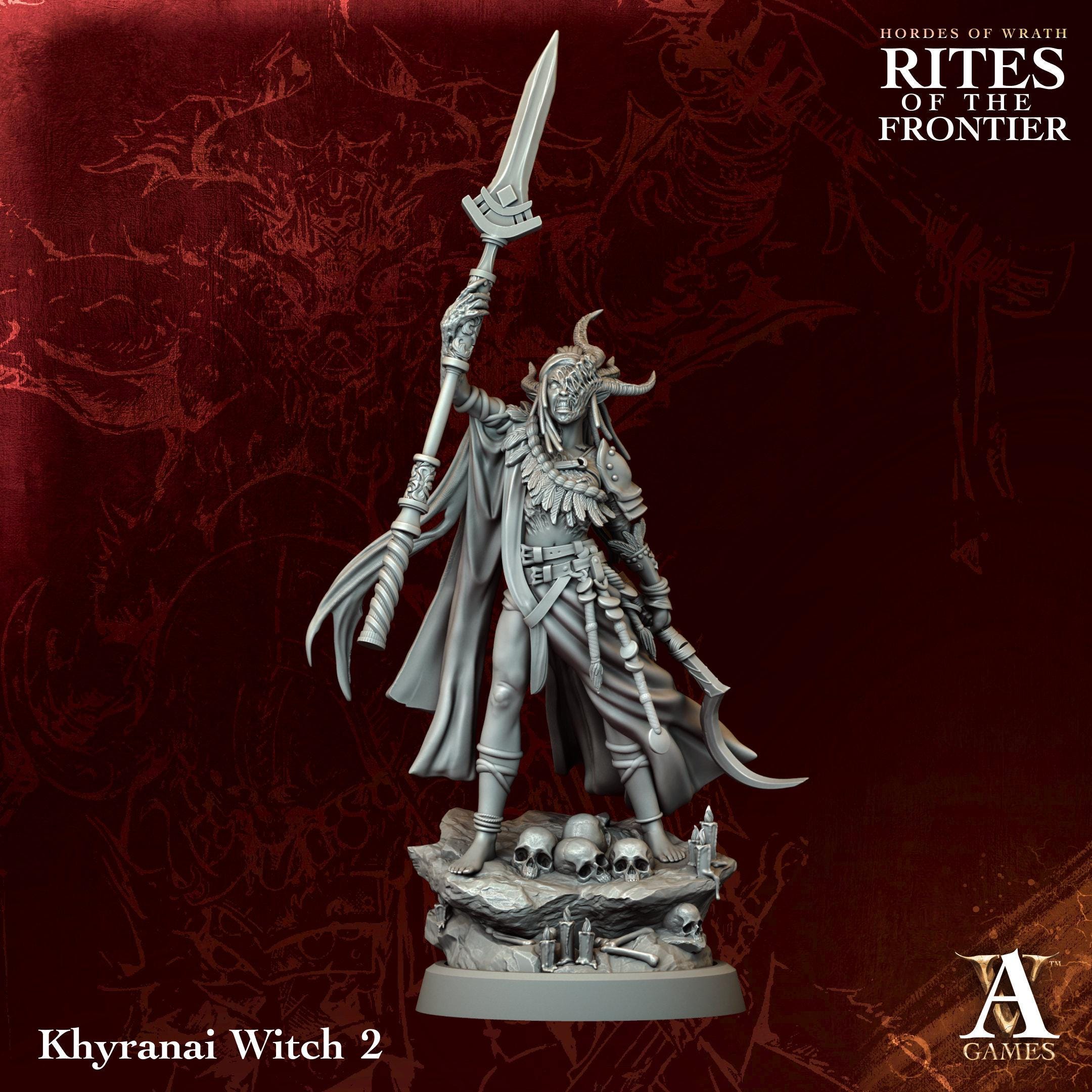 3D Printed Khyranai Witches by Archvillain Games