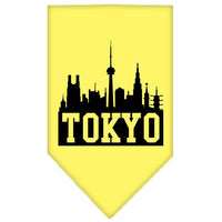 Pet and Dog Bandana Screen Printed, "Tokyo Skyline"