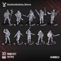 3D Printed Trench Conquistadors x10 by DakkaDakka Mininatures