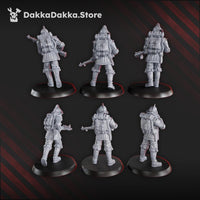 3D Printed Trench Elite Conquistadors x6 by DakkaDakka Mininatures