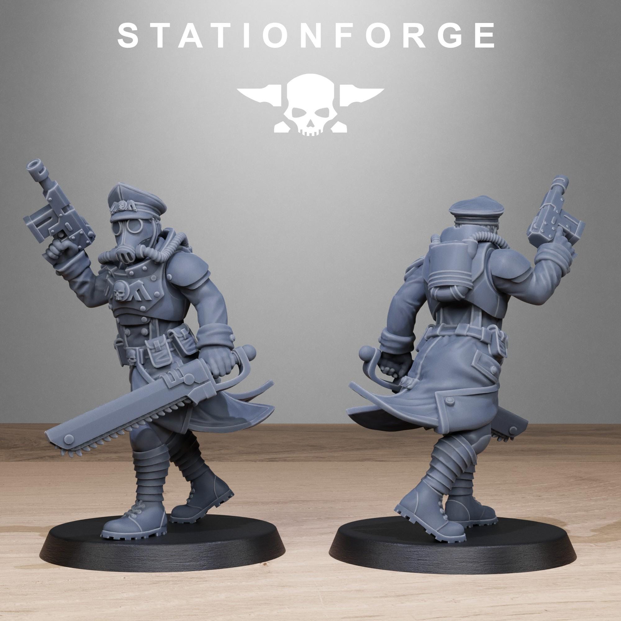3D Printed GrimGuard Sisters by StationForge Miniatures
