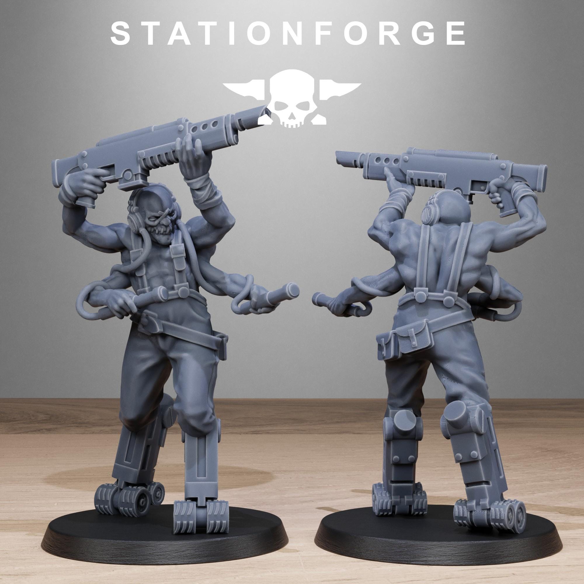 3D Printed Corrupted Abhumans by StationForge Miniatures