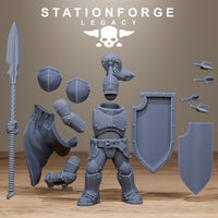 3D Printed Solaris Spearmen x10 by StationForge Miniatures