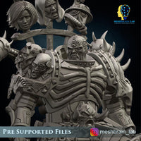 3d Printed Doom Marine Executor Lord By Meshbrain Labs Miniatures