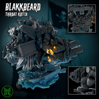 3d Printed Blakk Beard Throat Kutta by Mekka Miniatures