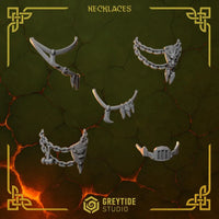 3d Printed Anvil Wardens Necklaces x10 by Greytide Studio