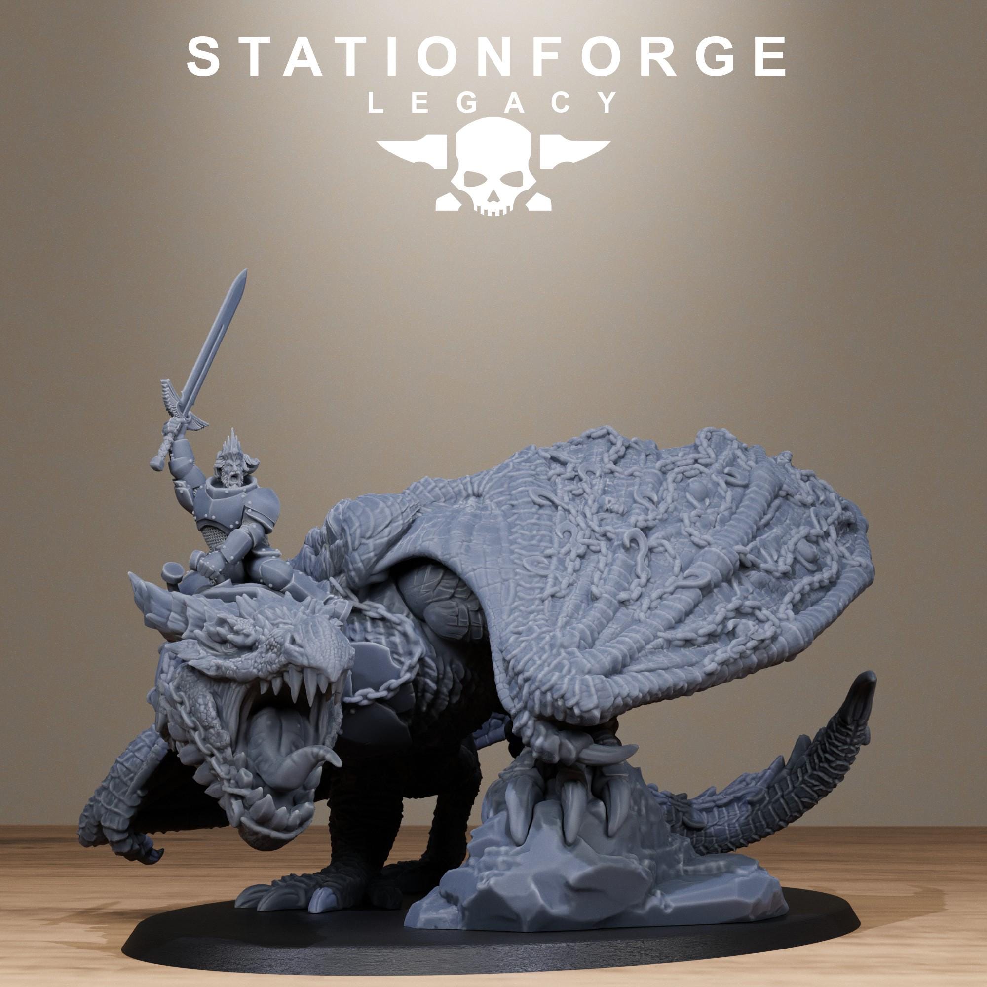 3D Printed Solaris Dragon by StationForge Miniatures