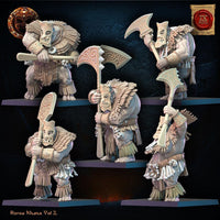 3D Printed Roroa Khans Tiki Regiment x10 by Lost Kingdom Miniatures