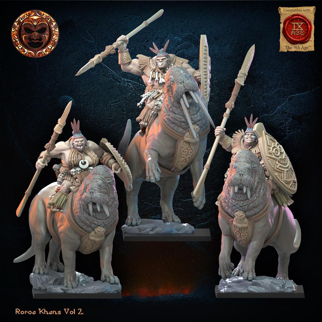 3D Printed Rora Khan Tusk Riders by Lost Kingdom Miniatures – BIG FRENCHIES