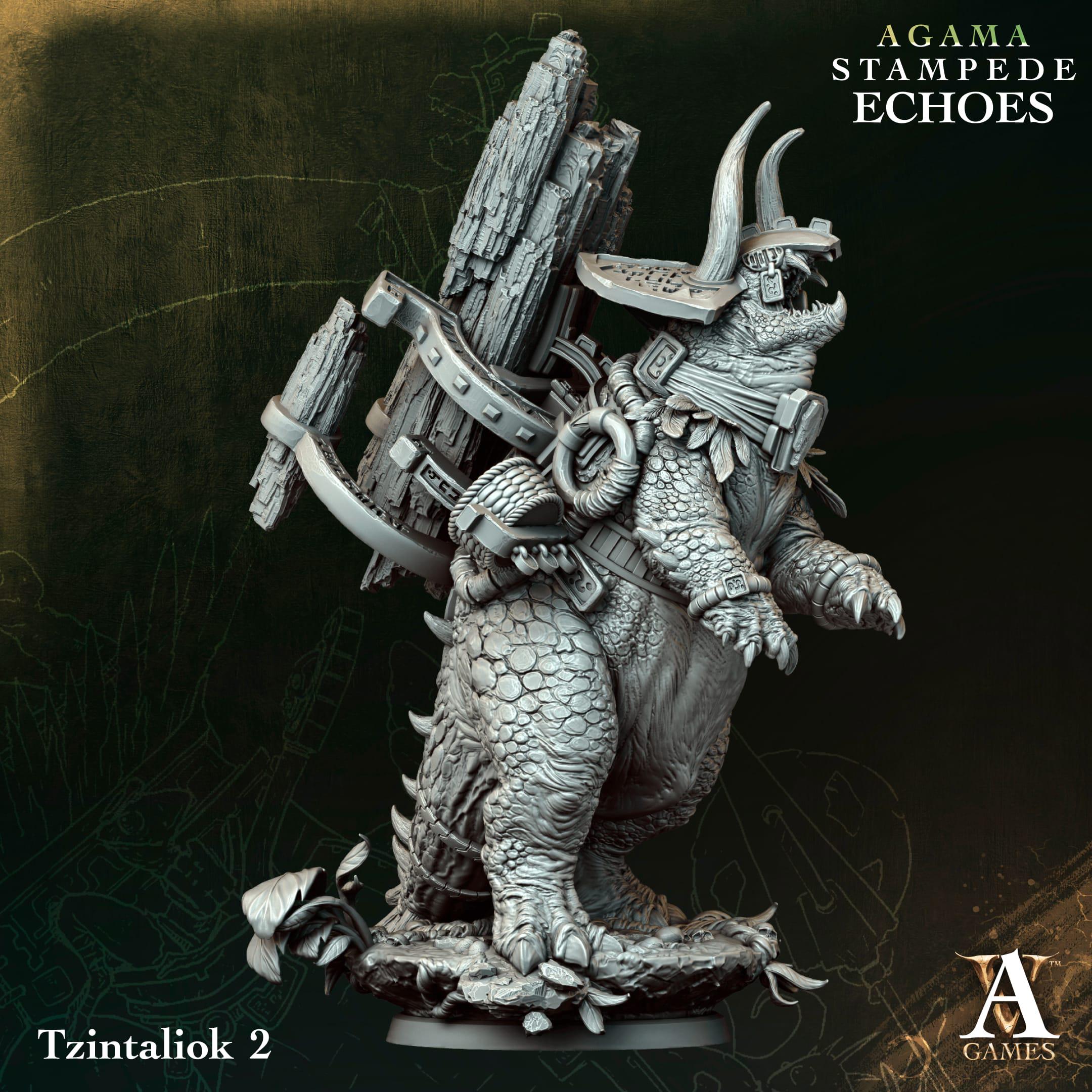 3D Printed Tzintaliok by Archvillain Games