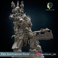 3d Printed Doom Marine Executor Lord By Meshbrain Labs Miniatures