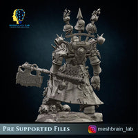 3d Printed Doom Marine Executor Lord By Meshbrain Labs Miniatures