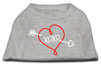 Pet Dog & Cat Shirt Screen Printed, "XOXO"