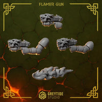 3d Printed Anvil Wardens Flamer Guns x6 by Greytide Studio