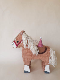 🐴 Birthday Horse Piñata – Handmade 22” Party Decoration with String Mane & Candy Holder - BIG FRENCHIES