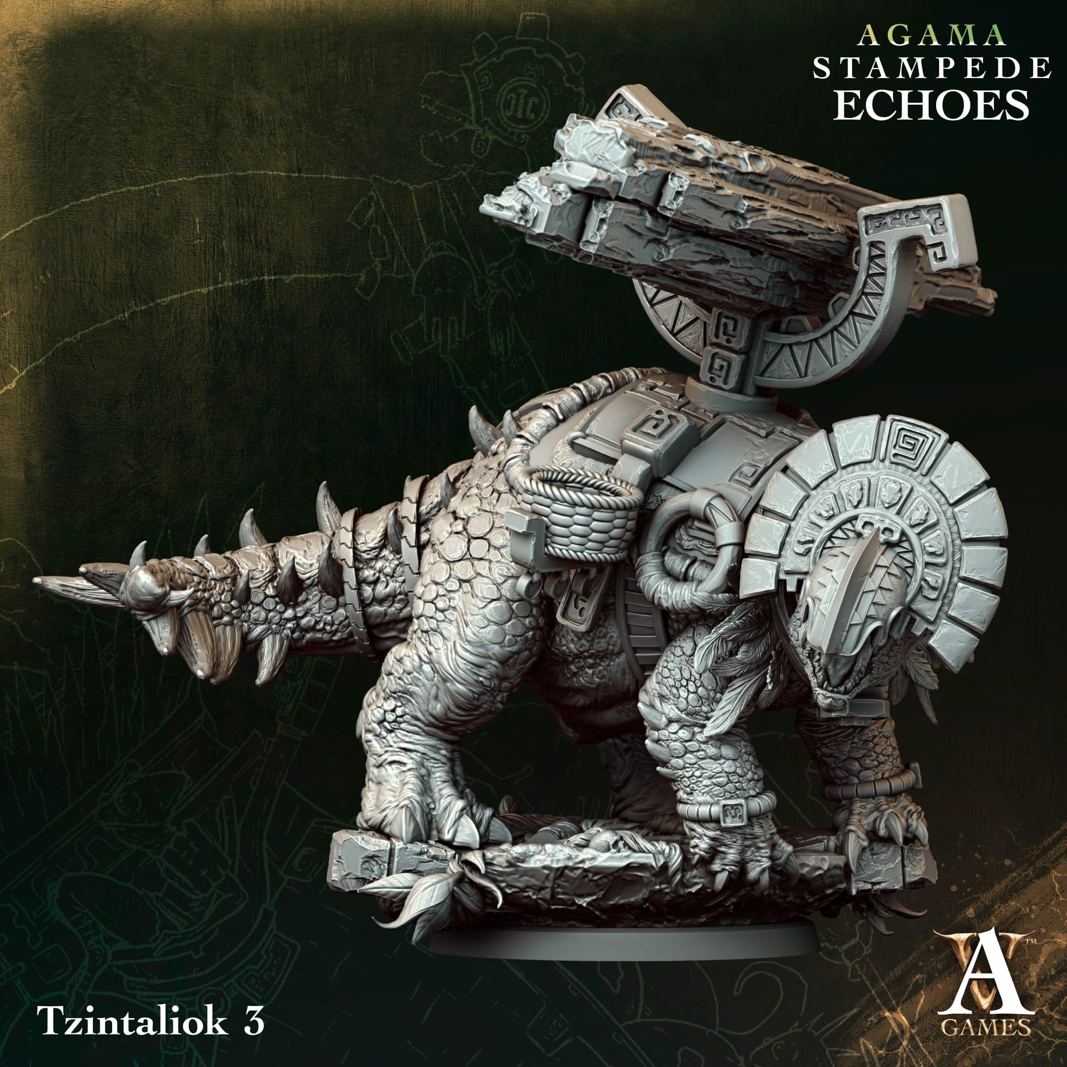 3D Printed Tzintaliok by Archvillain Games
