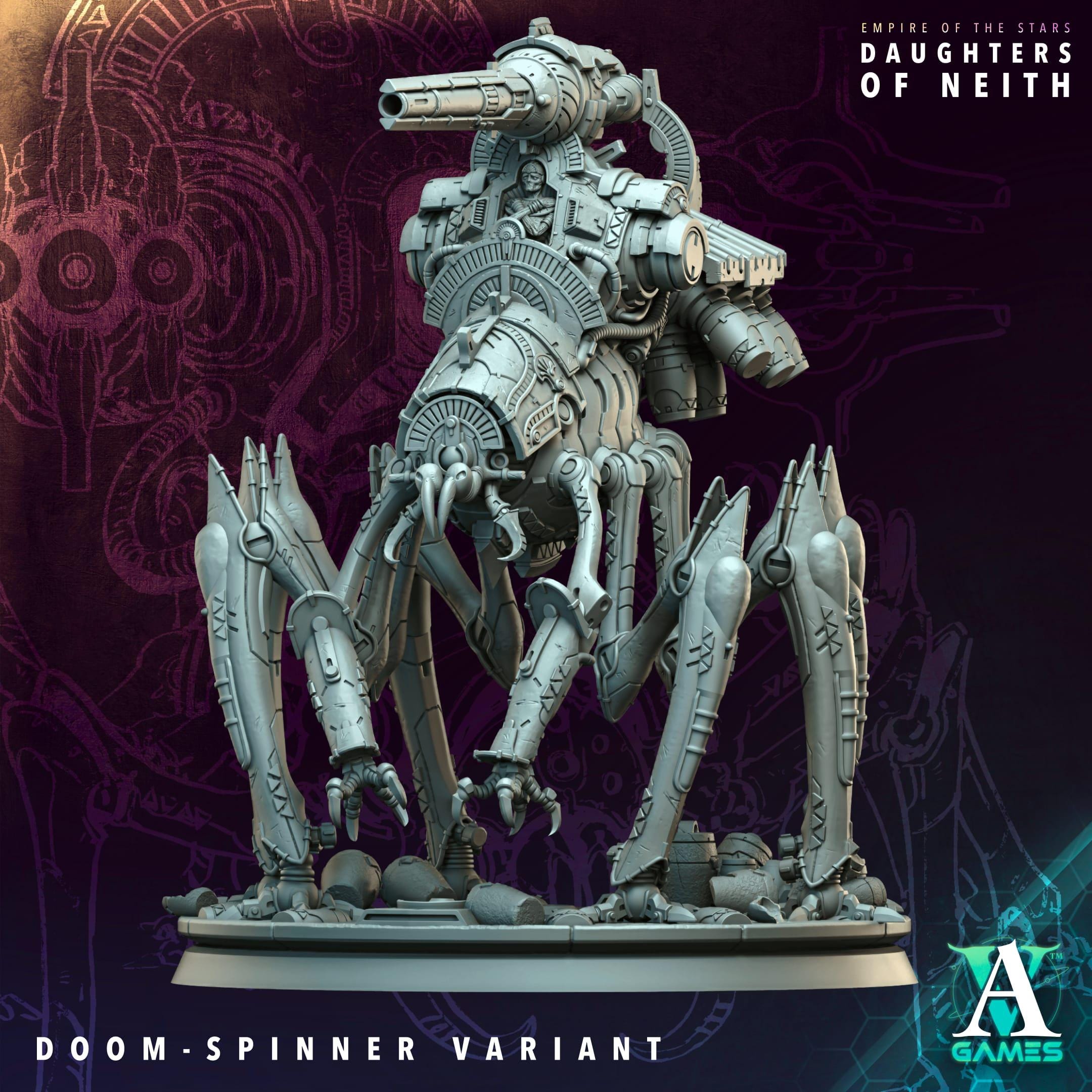3D Printed Doom-Spinner by Archvillain Games