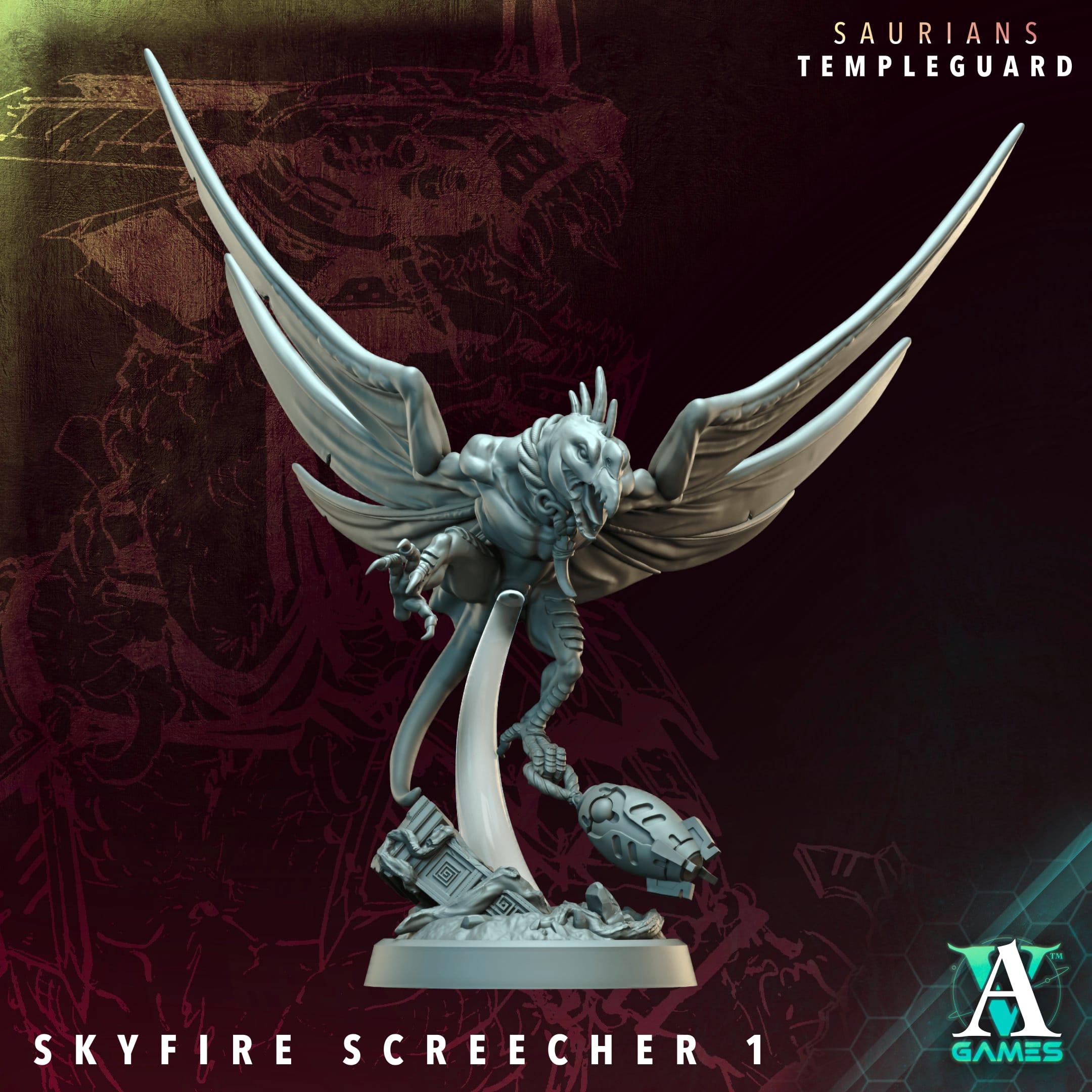 3D Printed Skyfire Screechers by Archvillain Games