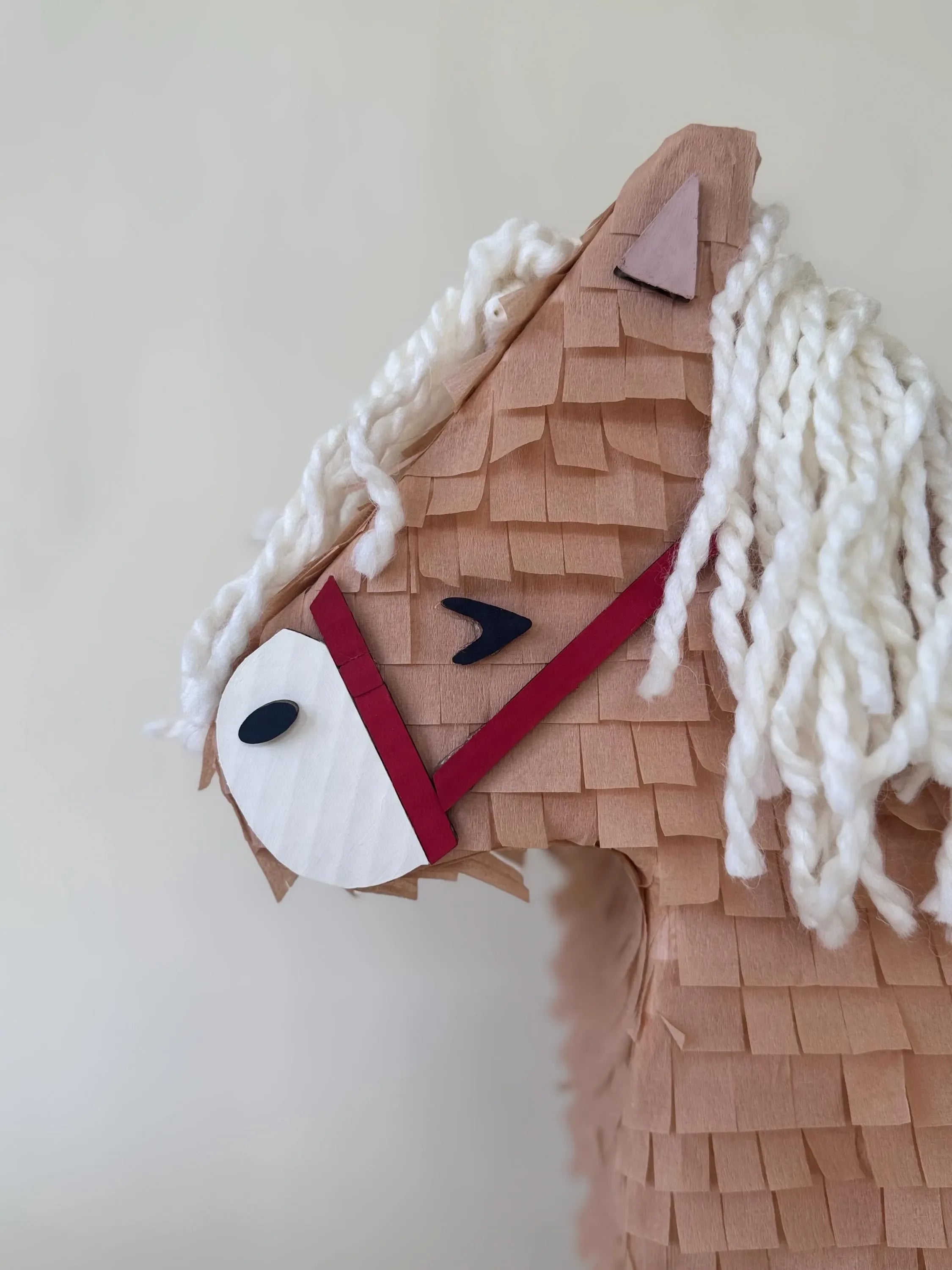 🐴 Birthday Horse Piñata – Handmade 22” Party Decoration with String Mane & Candy Holder - BIG FRENCHIES