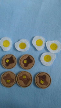 Pancake breakfast tic tac toe Party Favor - pancake slumber party - Board and Pieces - Classic Game - Quiet Toy - BIG FRENCHIES