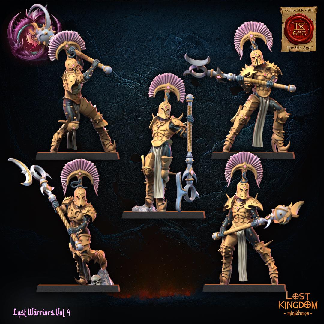 3D Printed Lust Chosen Regiment by Lost Kingdom Miniatures