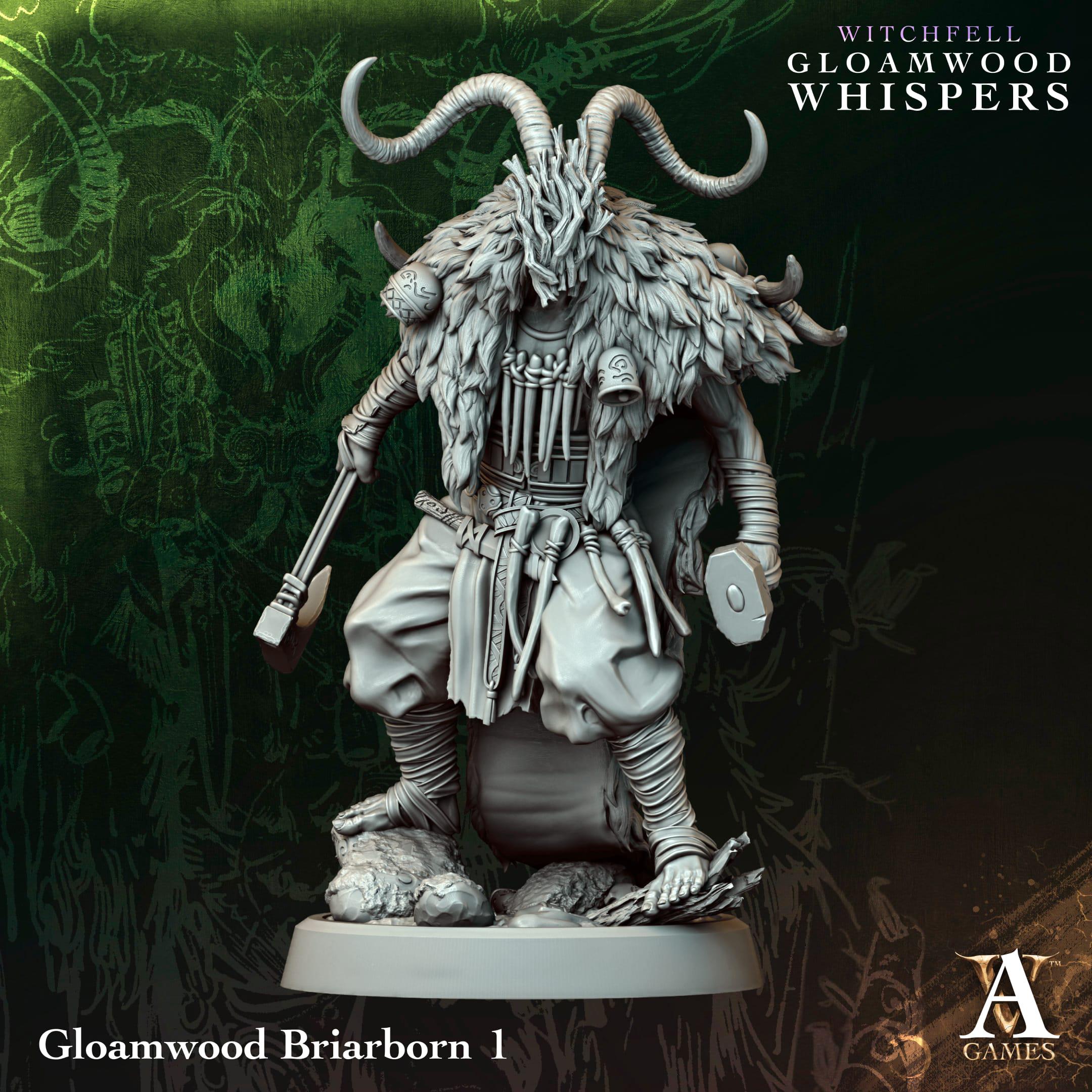 3D Printed Gloamwood Briarborns by Archvillain Games