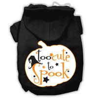 Halloween Pet Hoodie "Too Cute To Spook"