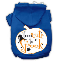 Halloween Pet Hoodie "Too Cute To Spook"