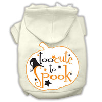Halloween Pet Hoodie "Too Cute To Spook"