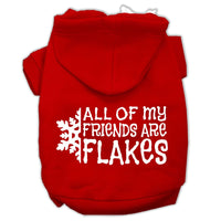 Christmas Pet Hoodie "All Of My Friends Are Flakes"