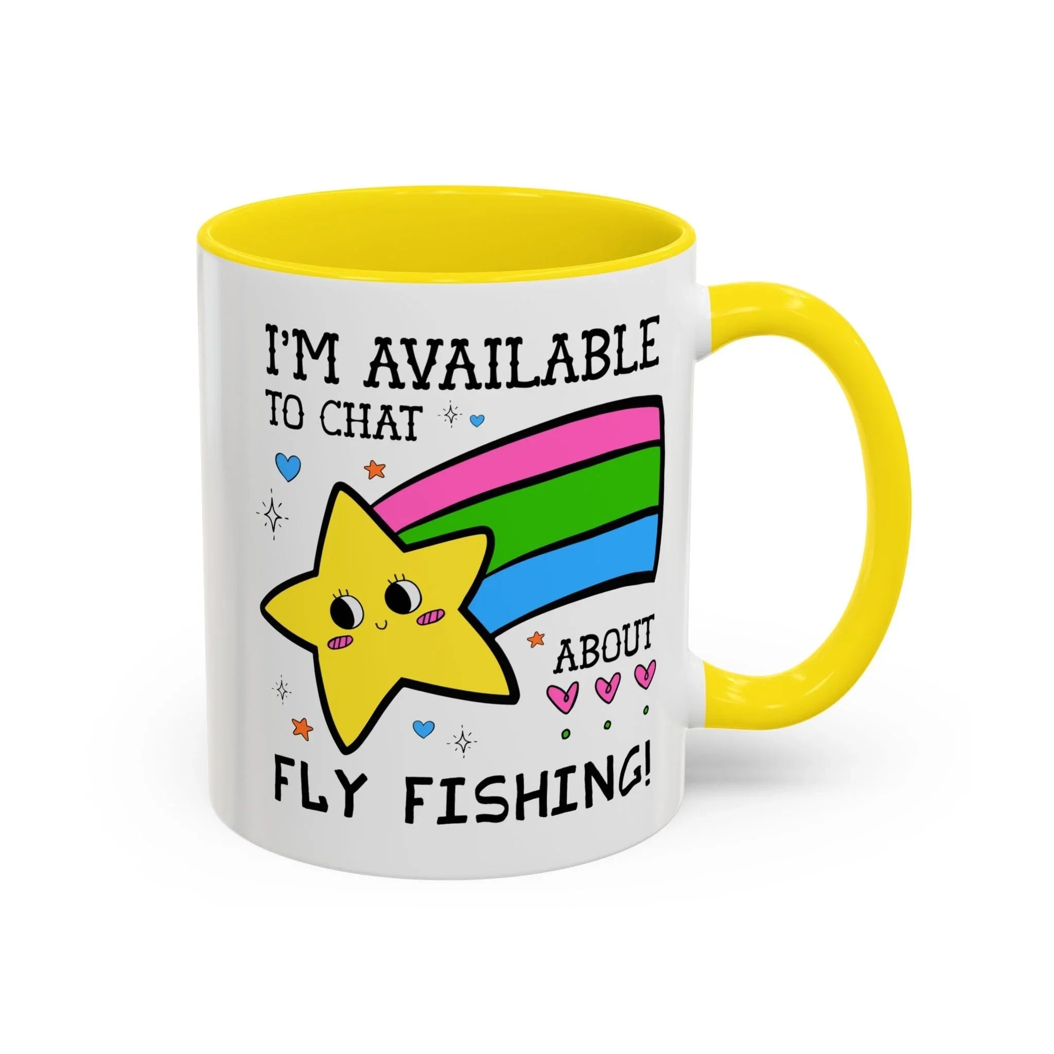 I'm Available to Chat About Fly Fishing Coffee Mug - BIG FRENCHIES