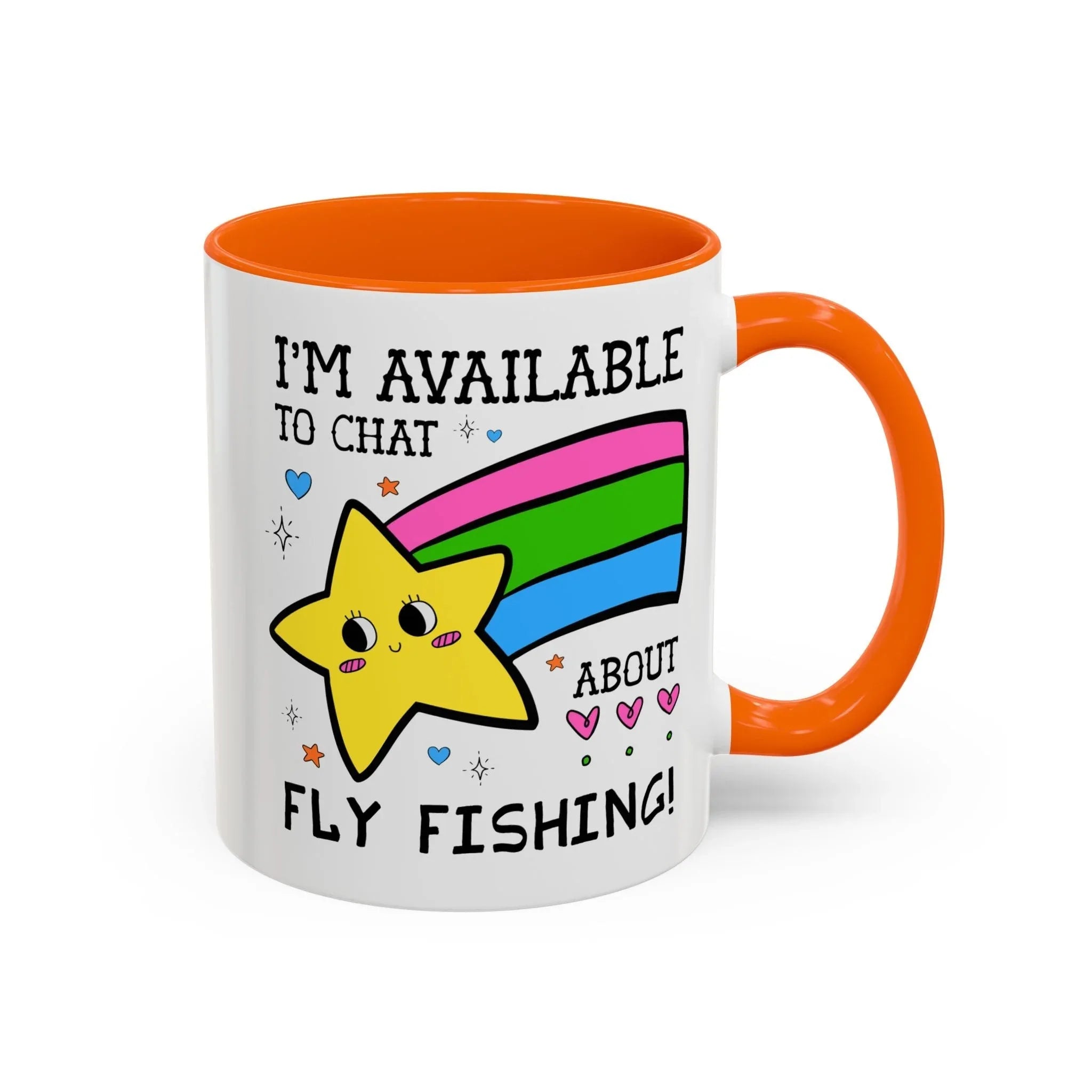 I'm Available to Chat About Fly Fishing Coffee Mug - BIG FRENCHIES