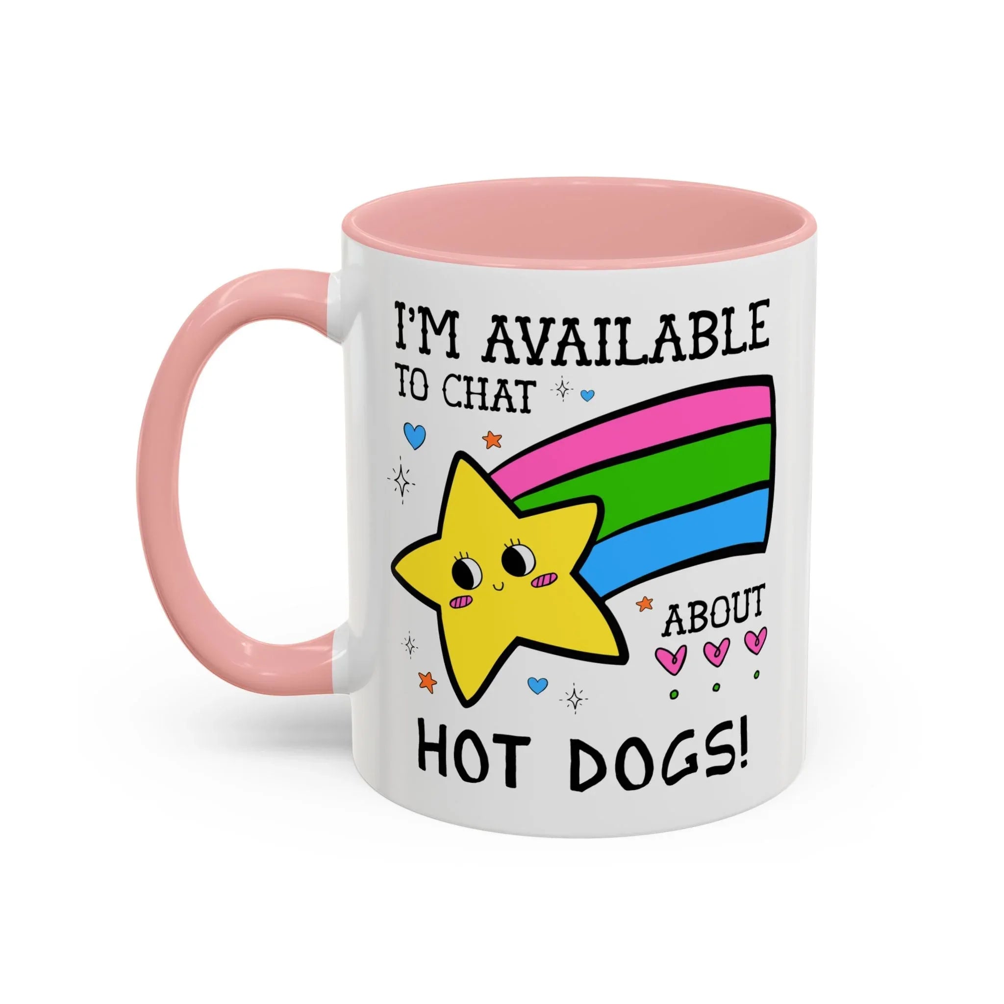 I'm Available to Chat About Hot Dogs Coffee Mug - BIG FRENCHIES