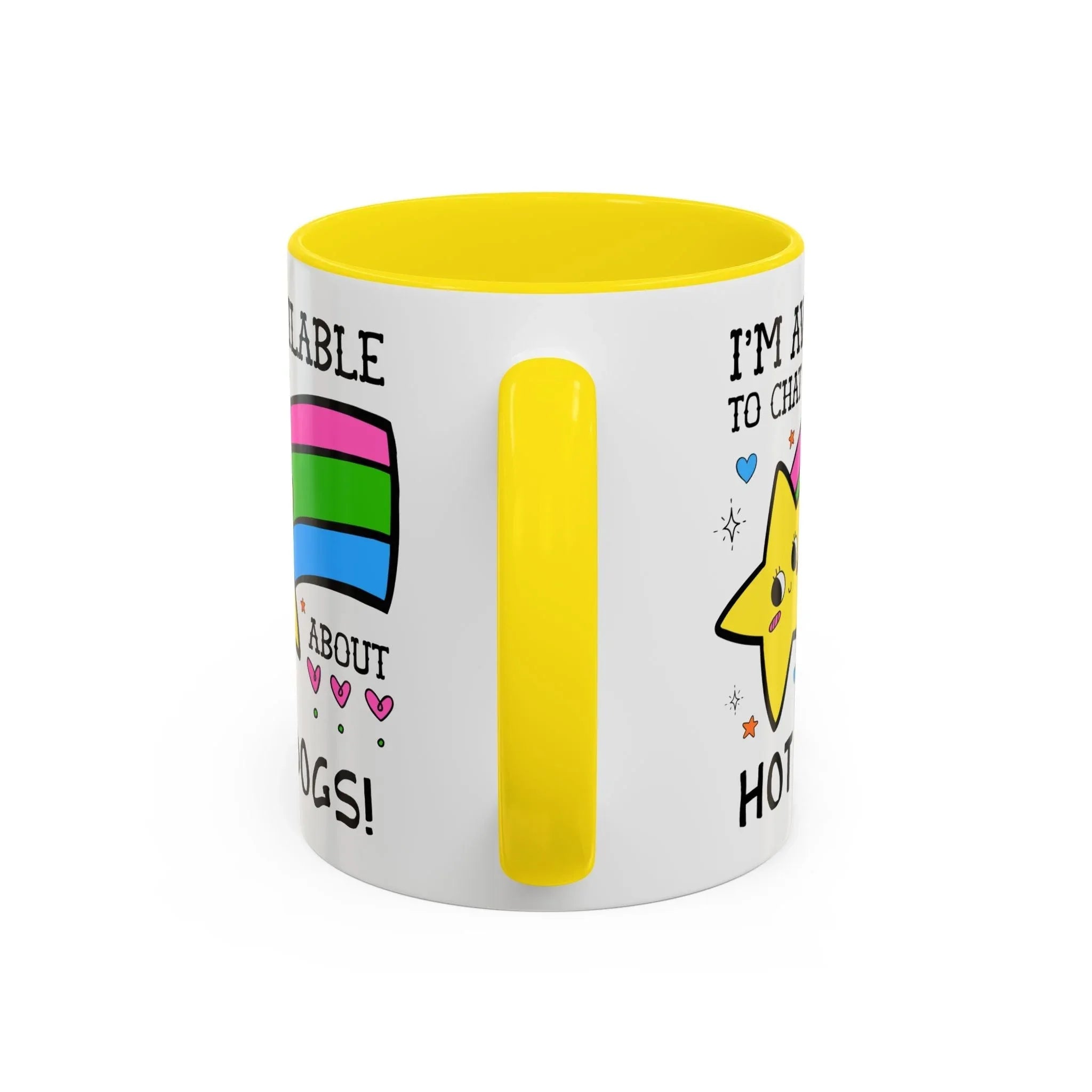 I'm Available to Chat About Hot Dogs Coffee Mug - BIG FRENCHIES