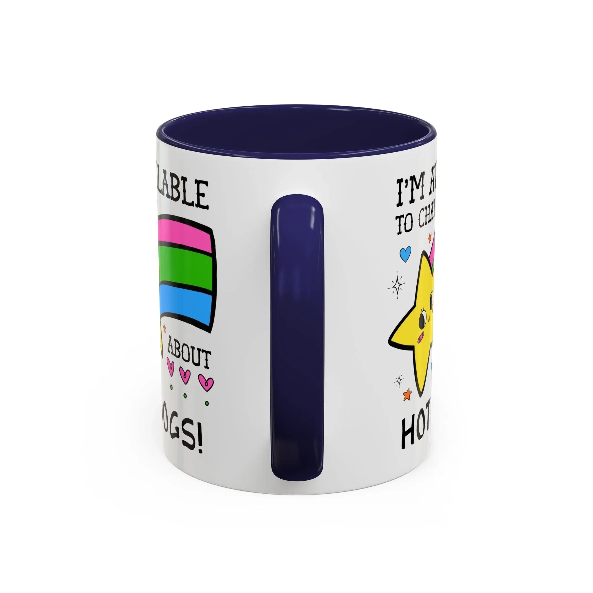 I'm Available to Chat About Hot Dogs Coffee Mug - BIG FRENCHIES