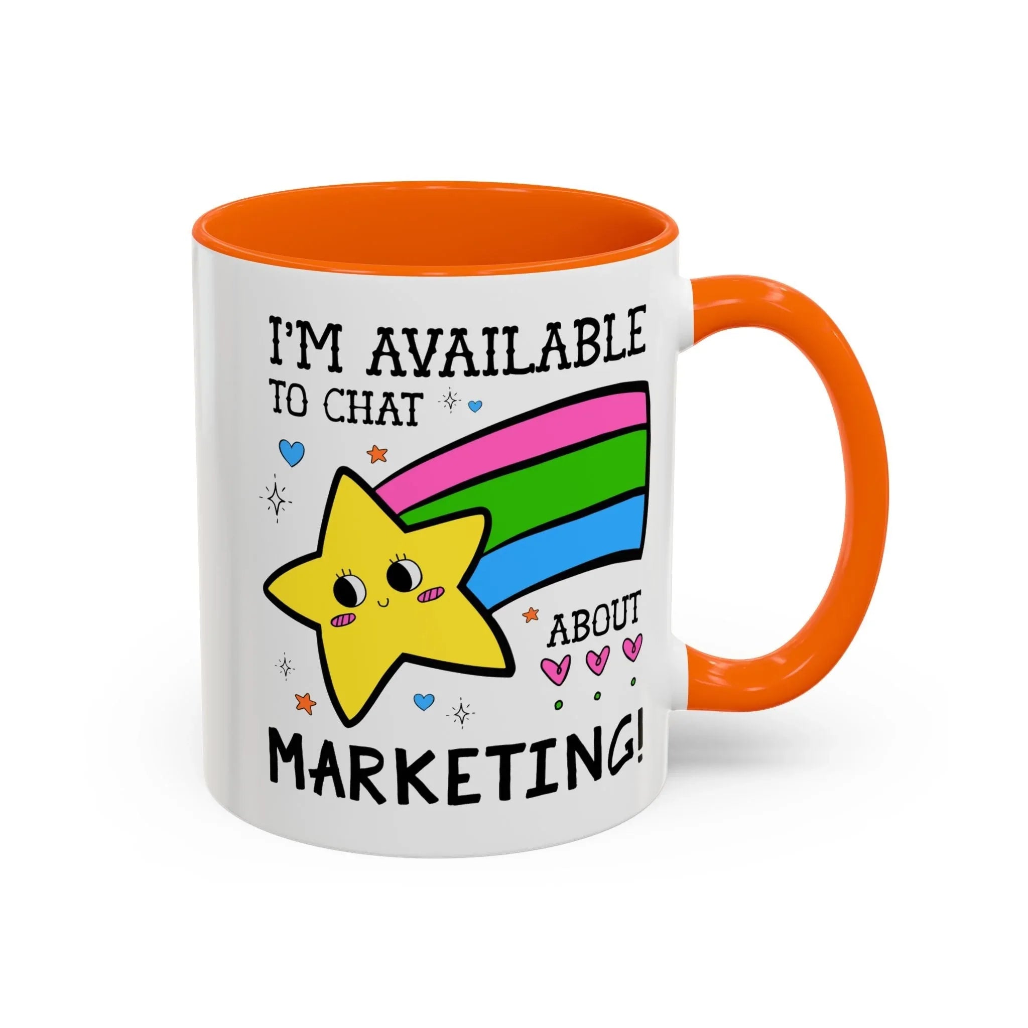 I'm Available to Chat About Marketing Coffee Mug - BIG FRENCHIES