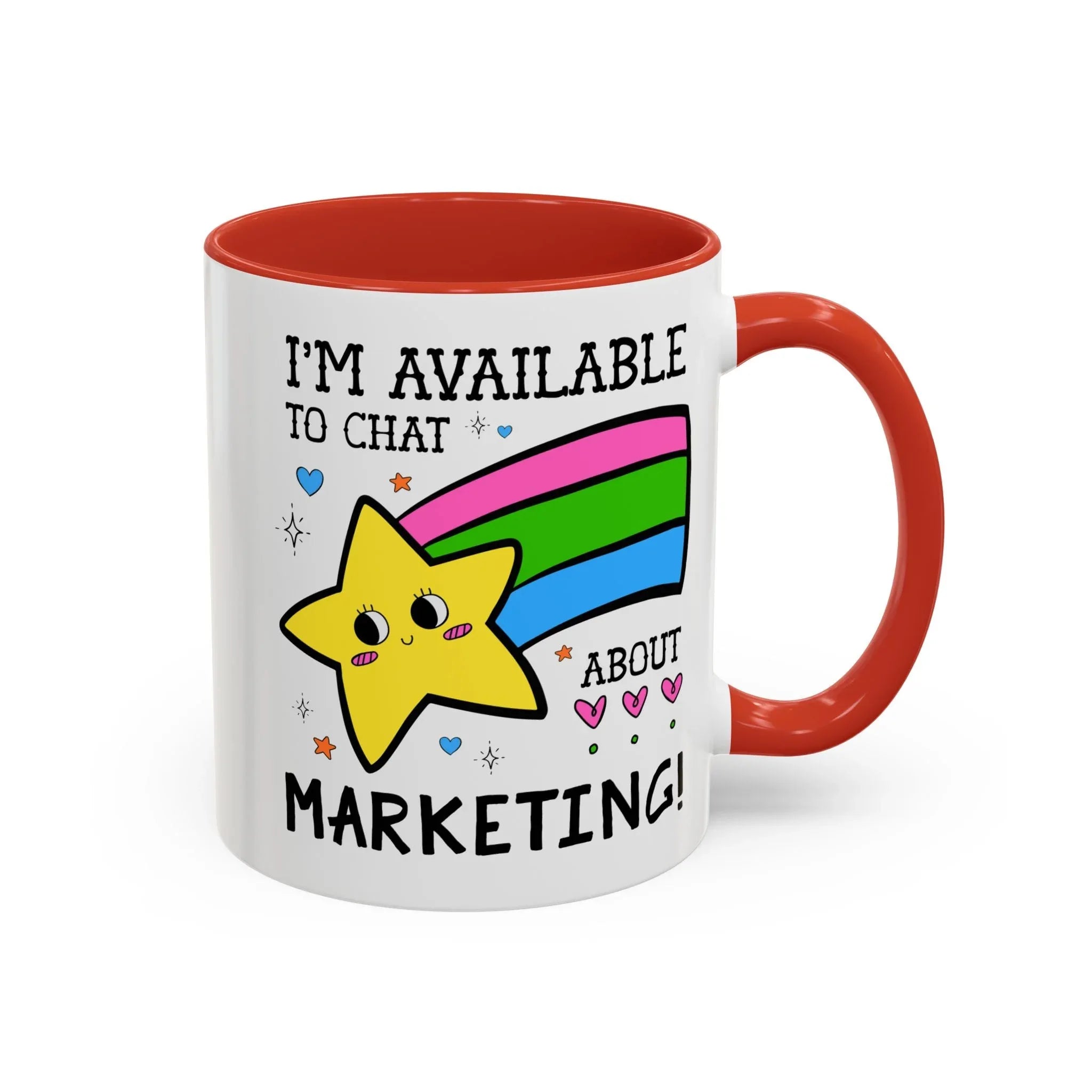 I'm Available to Chat About Marketing Coffee Mug - BIG FRENCHIES