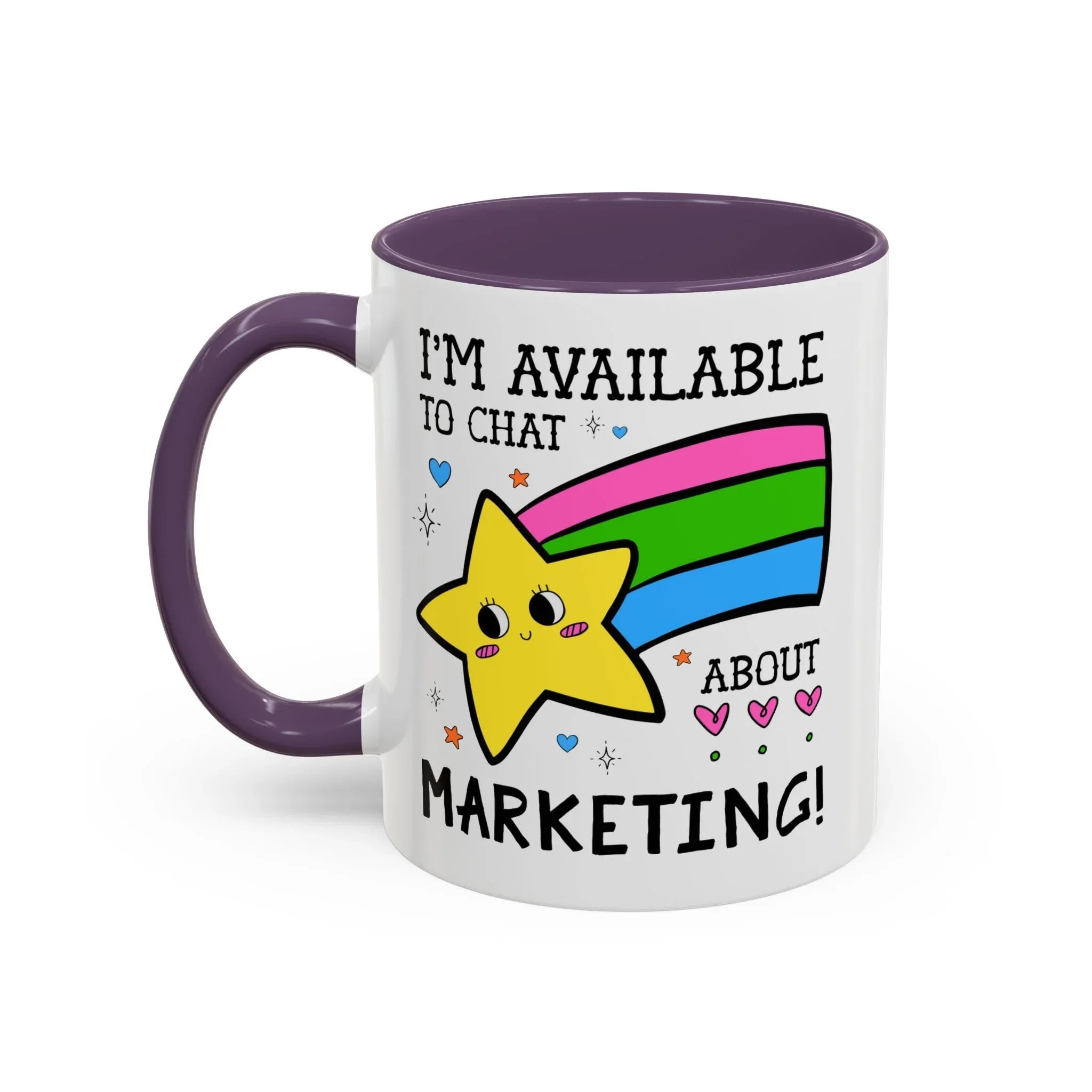 I'm Available to Chat About Marketing Coffee Mug - BIG FRENCHIES