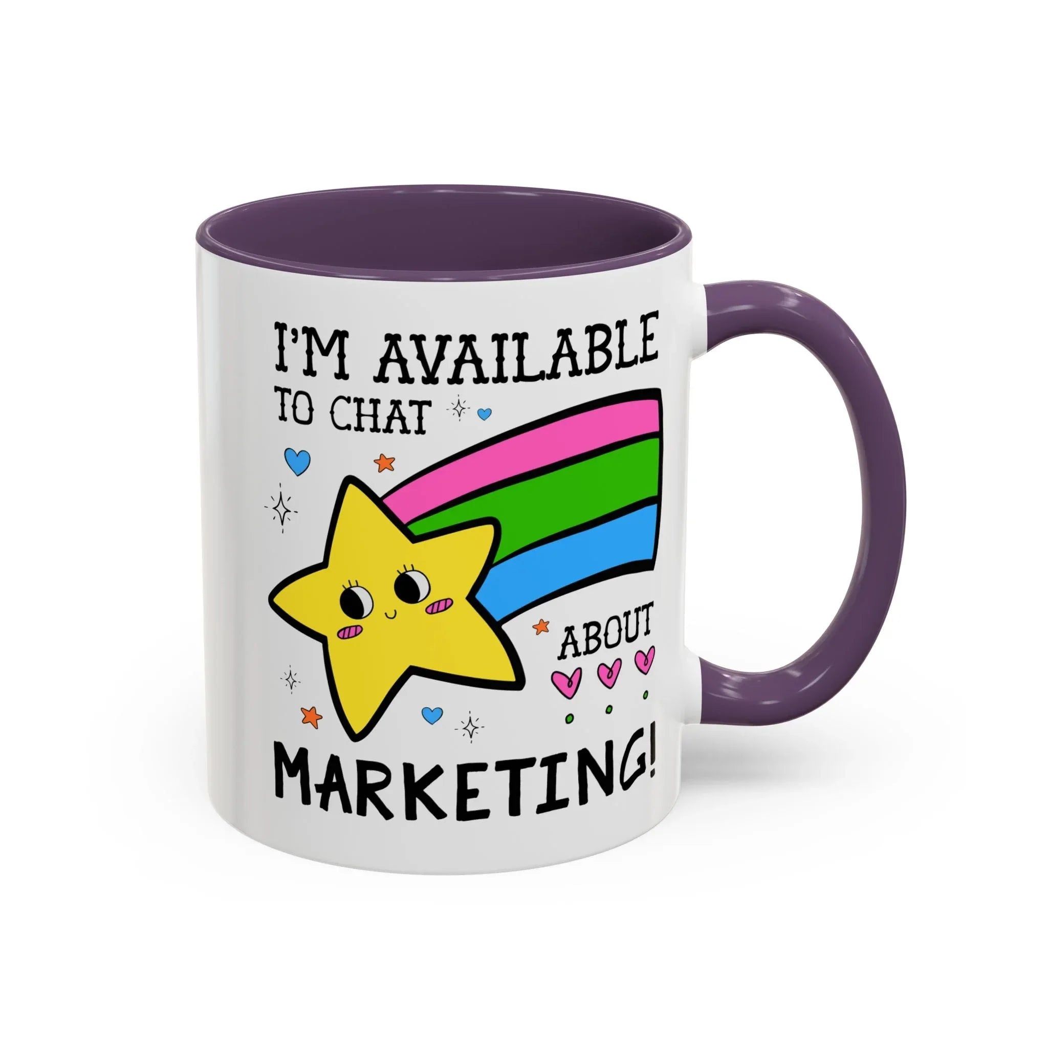 I'm Available to Chat About Marketing Coffee Mug - BIG FRENCHIES