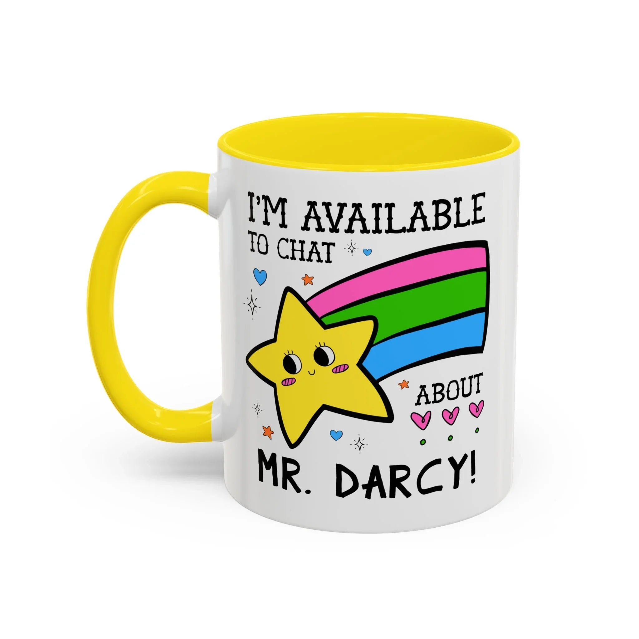 I'm Available to Chat About Mr. Darcy Coffee Mug - BIG FRENCHIES