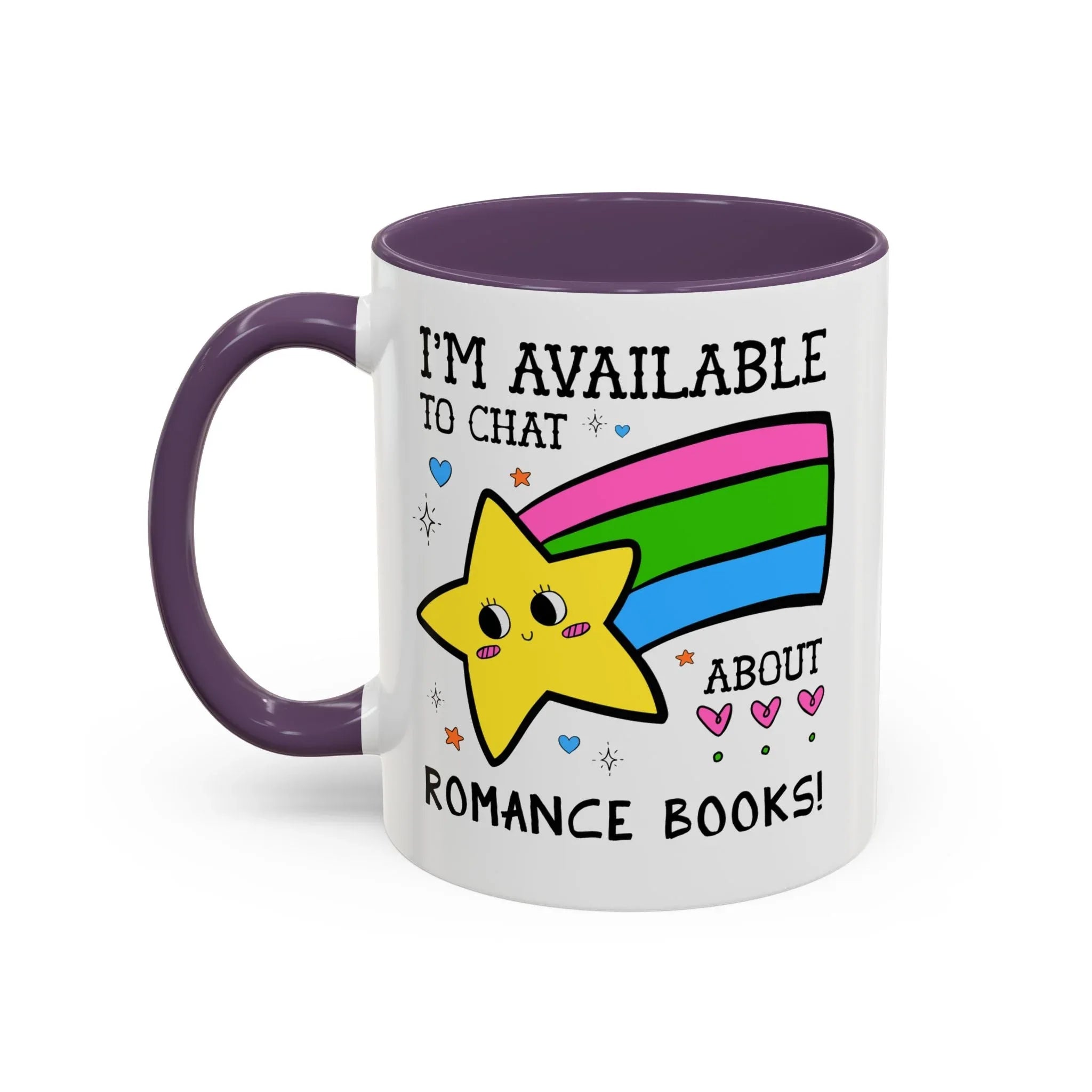 I'm Available to Chat About Romance Books Coffee Mug - BIG FRENCHIES