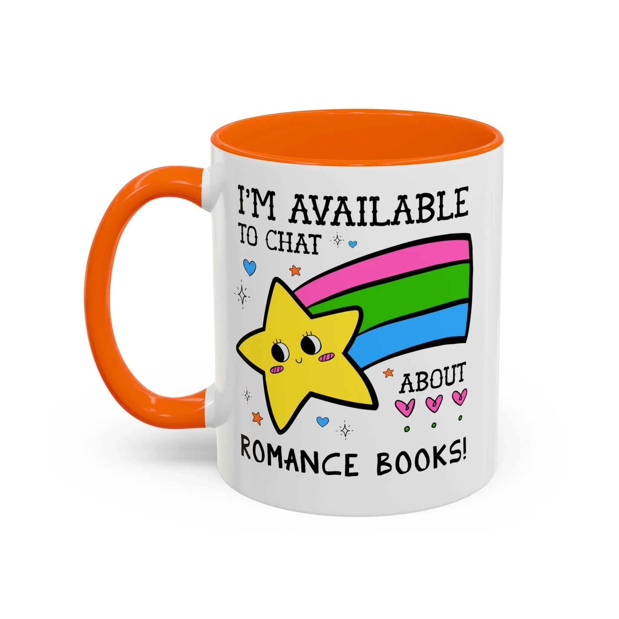 I'm Available to Chat About Romance Books Coffee Mug - BIG FRENCHIES