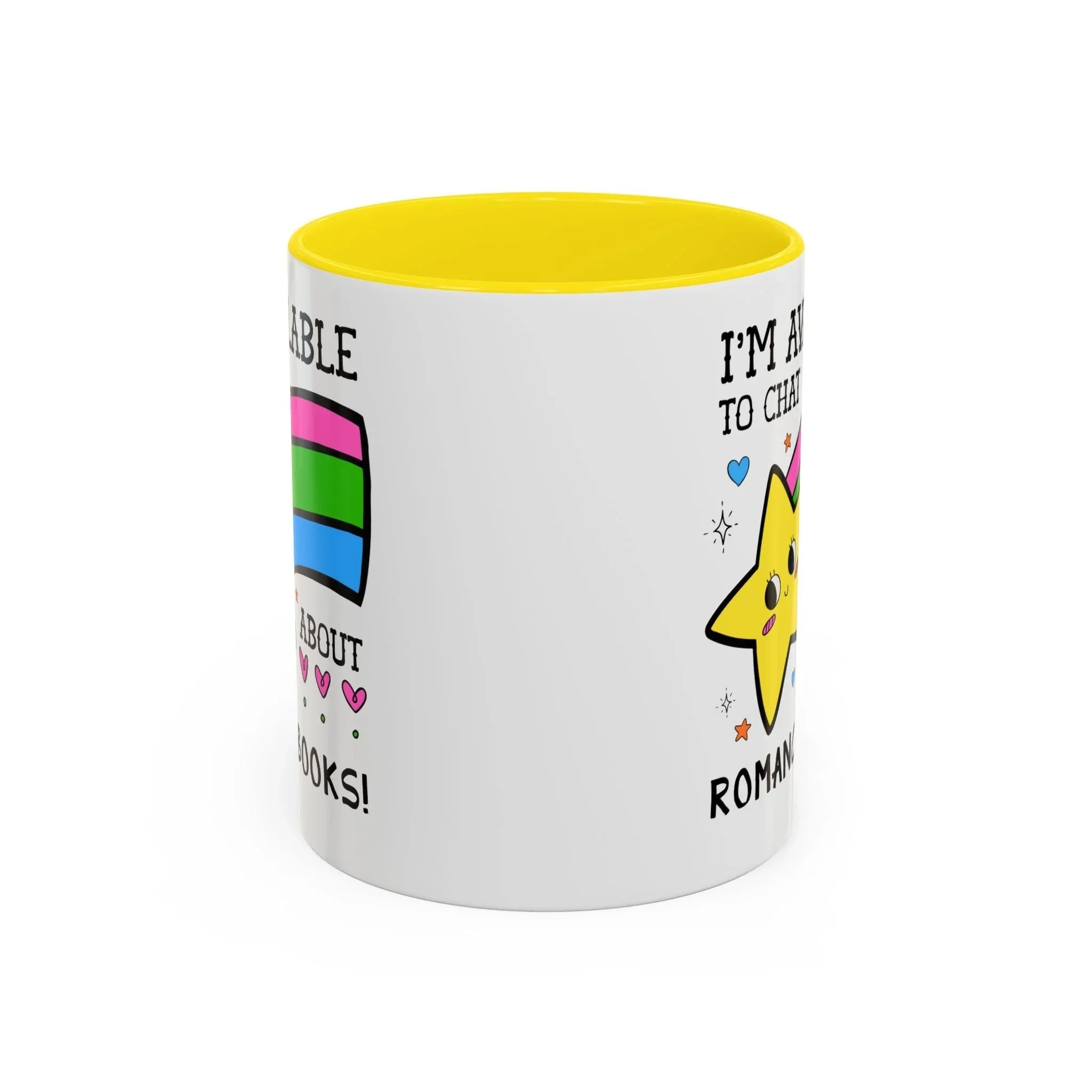 I'm Available to Chat About Romance Books Coffee Mug - BIG FRENCHIES