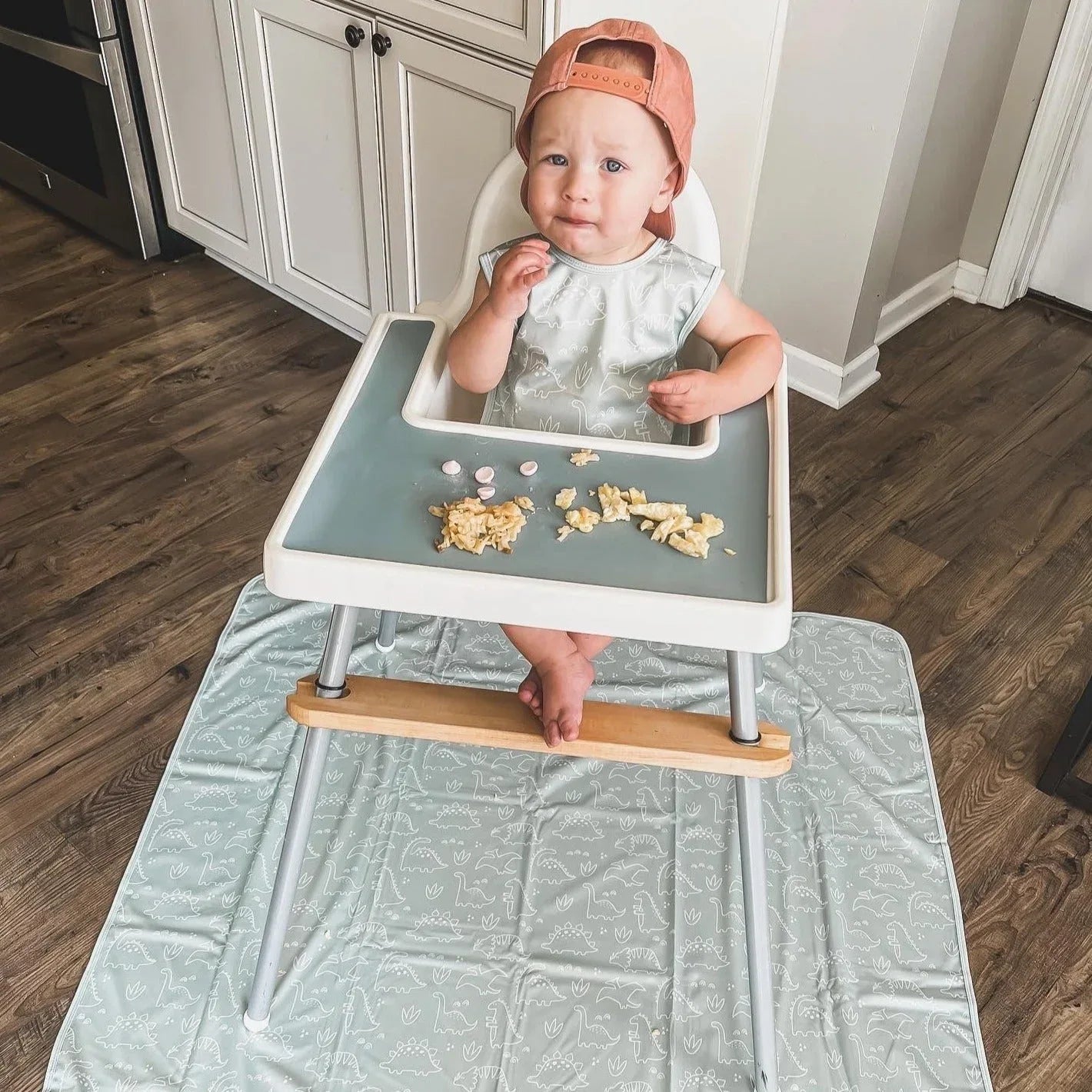 Dino Friends - Sage Bapron SALE **PRESCHOOL SIZE ONLY** - BIG FRENCHIES