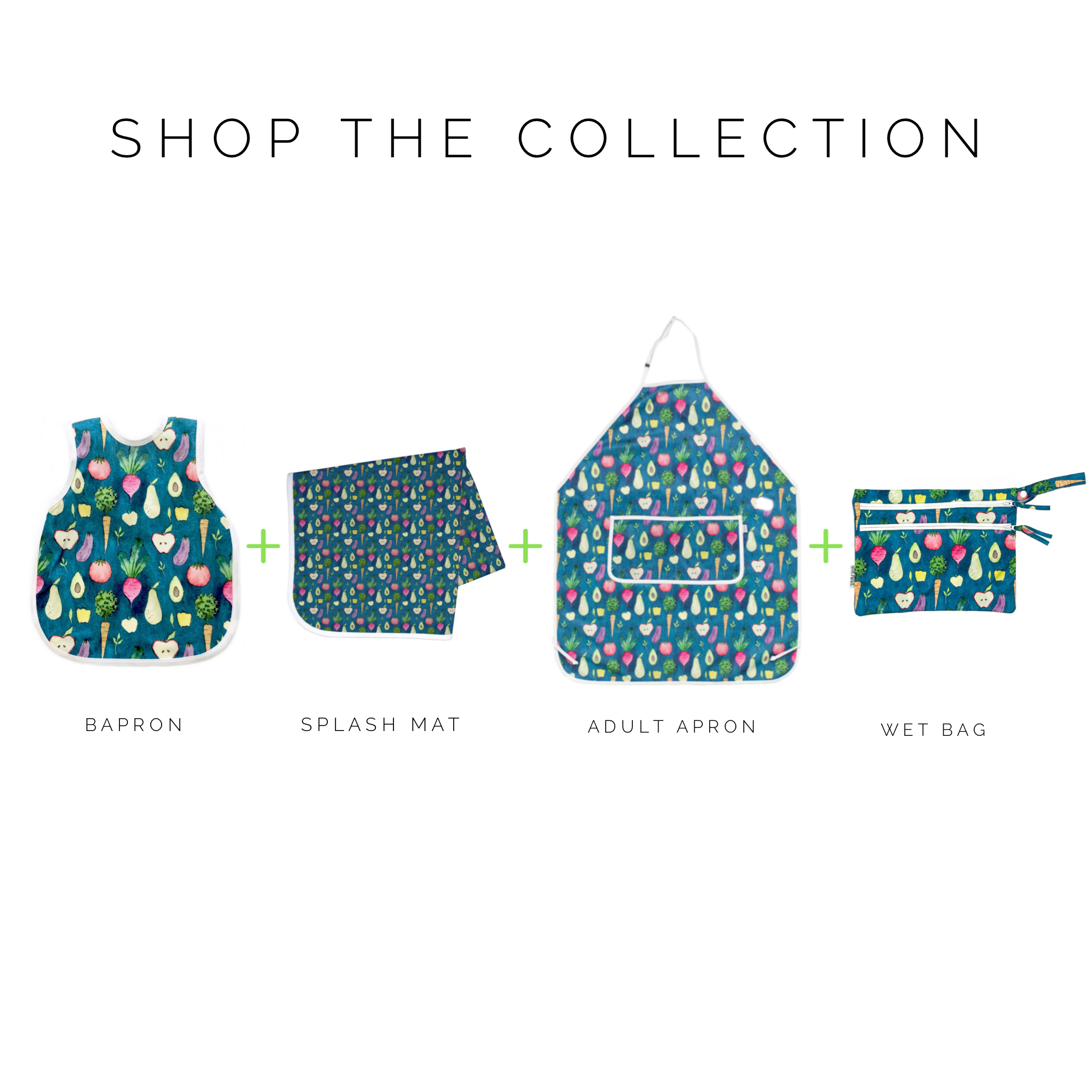 Organic Produce Splash Mat - A Waterproof Catch-All for Highchair Spills and More!